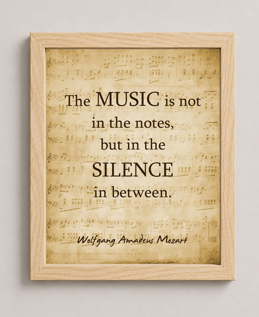 is in the Silence Music Wall Art