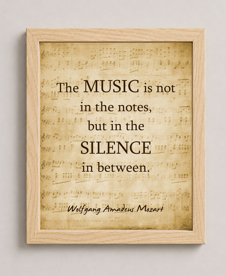 is in the Silence Music Wall Art