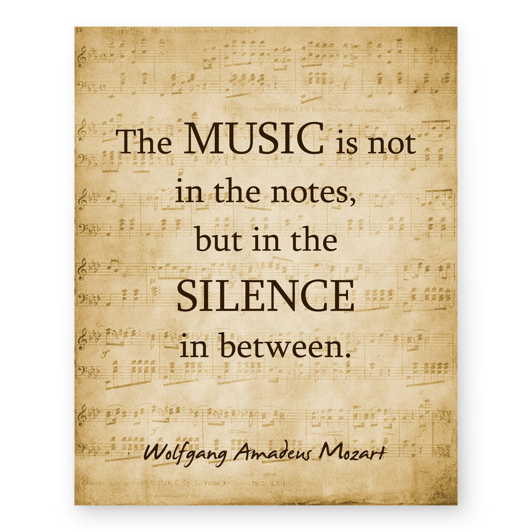 is in the Silence Music Wall Art