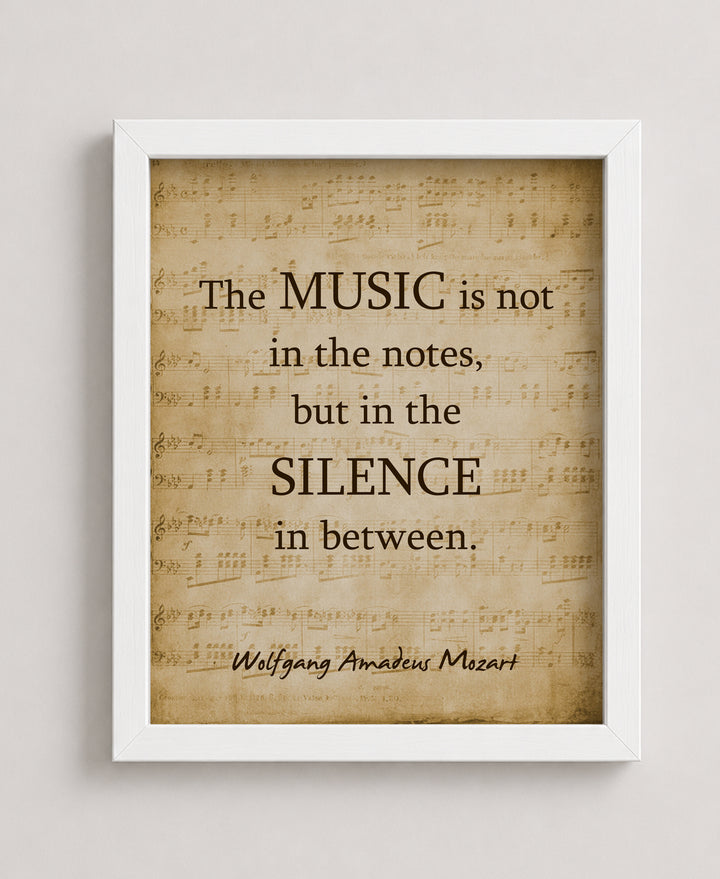 is in the Silence Music Wall Art