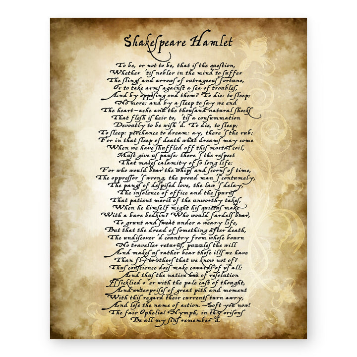 To Be or Not To Be Quote Wall Inspirational Wall Art