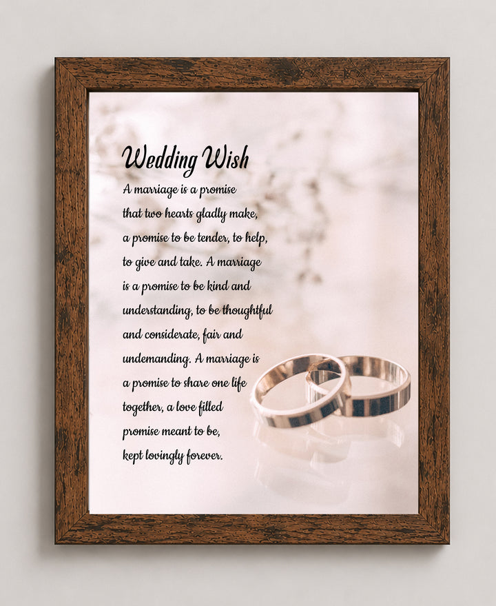Wed Wish Inspirational Wall Art