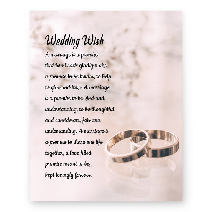 Wed Wish Inspirational Wall Art