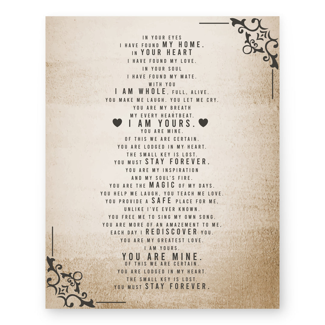 I Have Found My Home Poem Inspirational Wall Art