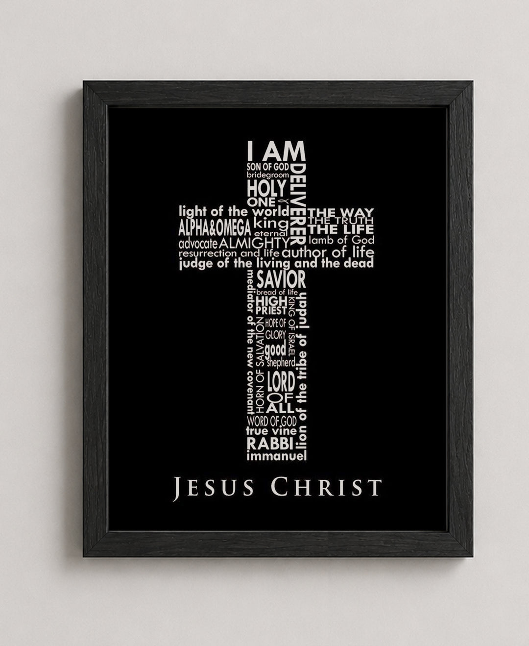Names of Jesus Bible Verse Wall Art