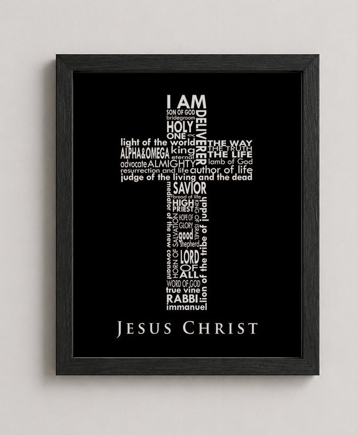 Names of Jesus Bible Verse Wall Art