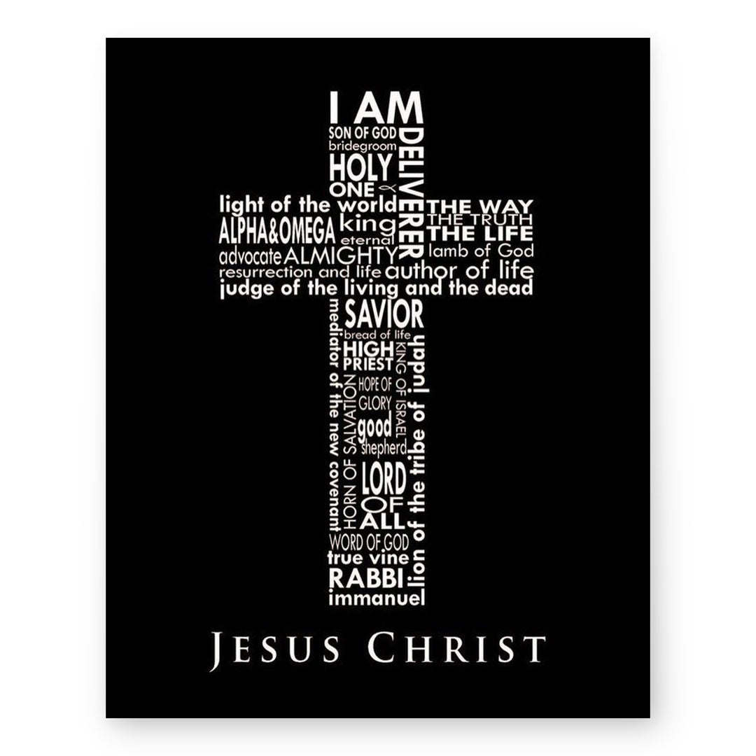 Names of Jesus Bible Verse Wall Art