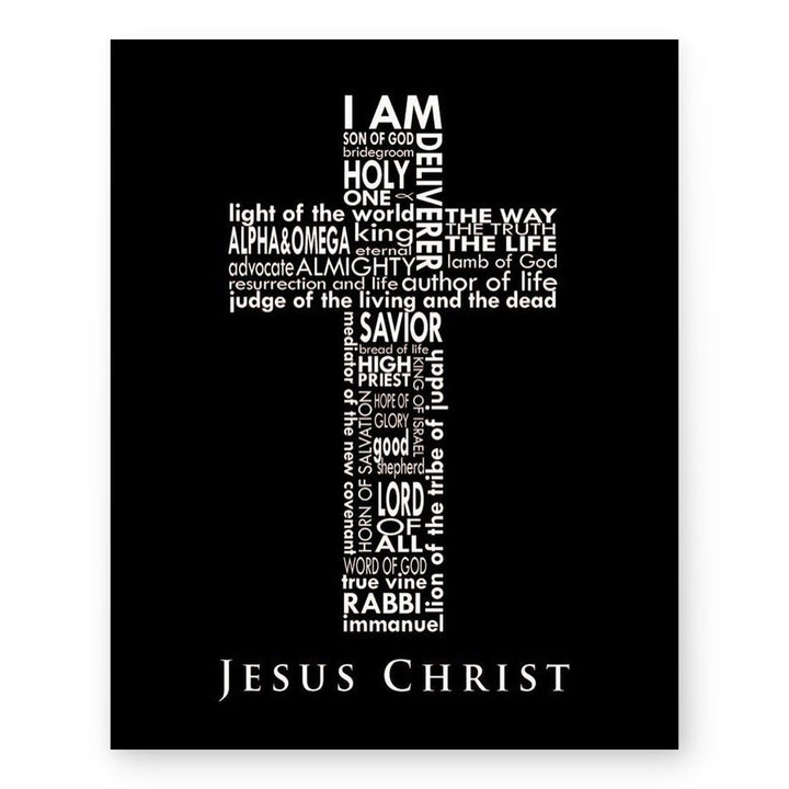 Names of Jesus Bible Verse Wall Art