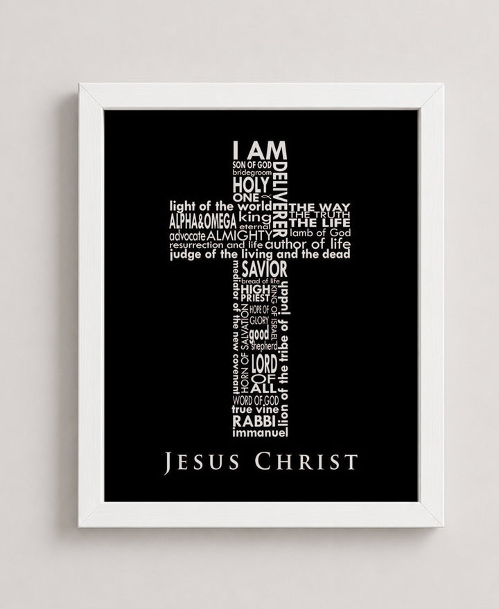 Names of Jesus Bible Verse Wall Art