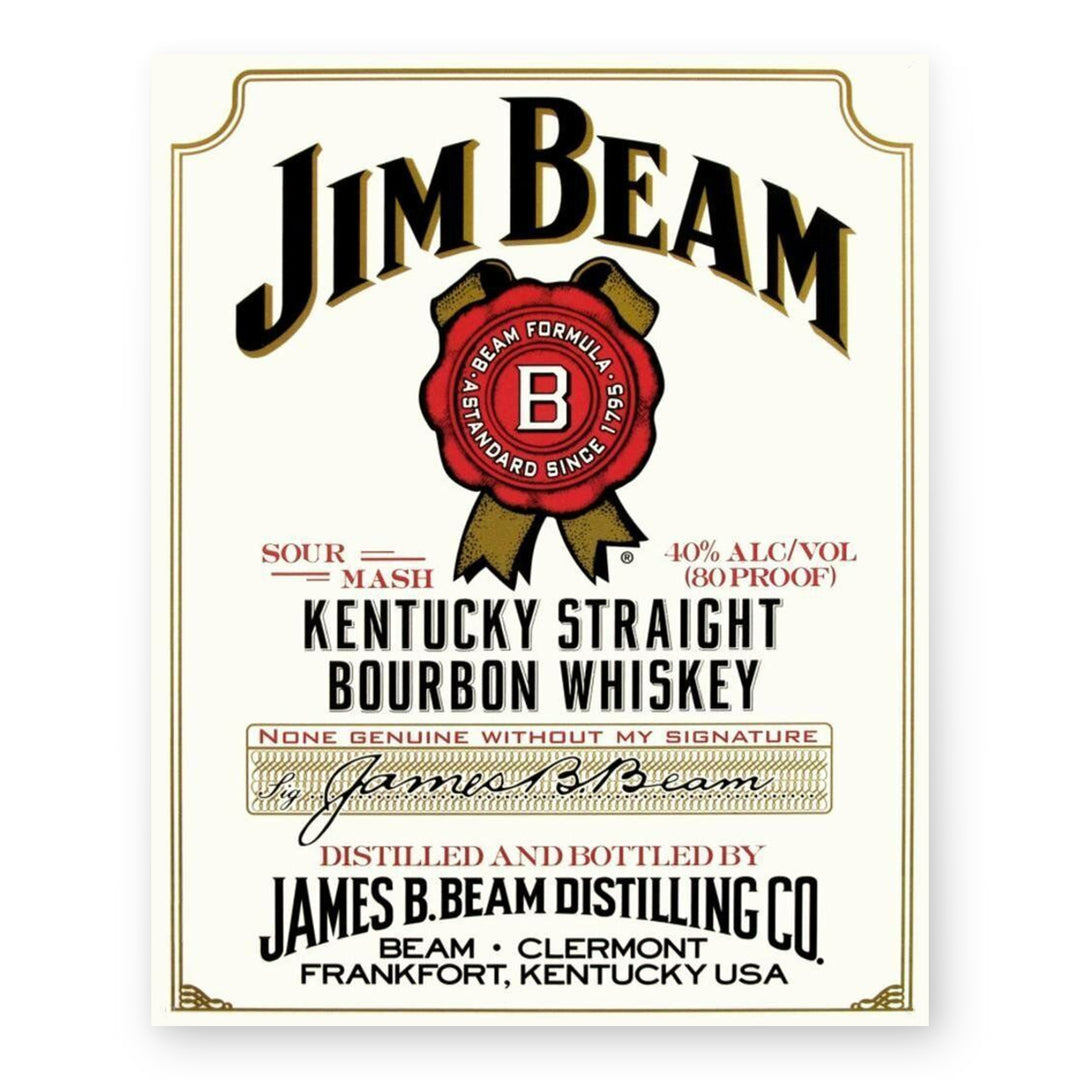 Vintage Bourbon Label Inspirational Wall Art