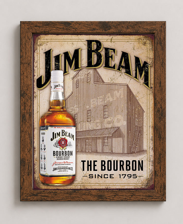 Distressed Whiskey Label Inspirational Wall Art