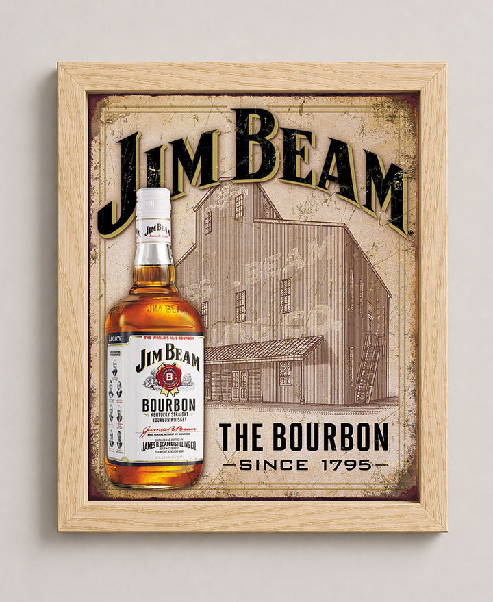Distressed Whiskey Label Inspirational Wall Art