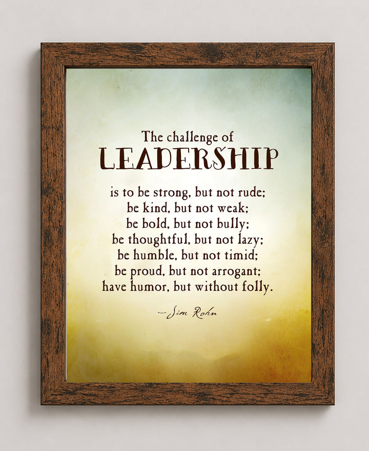 Leadership Inspirational Wall Art