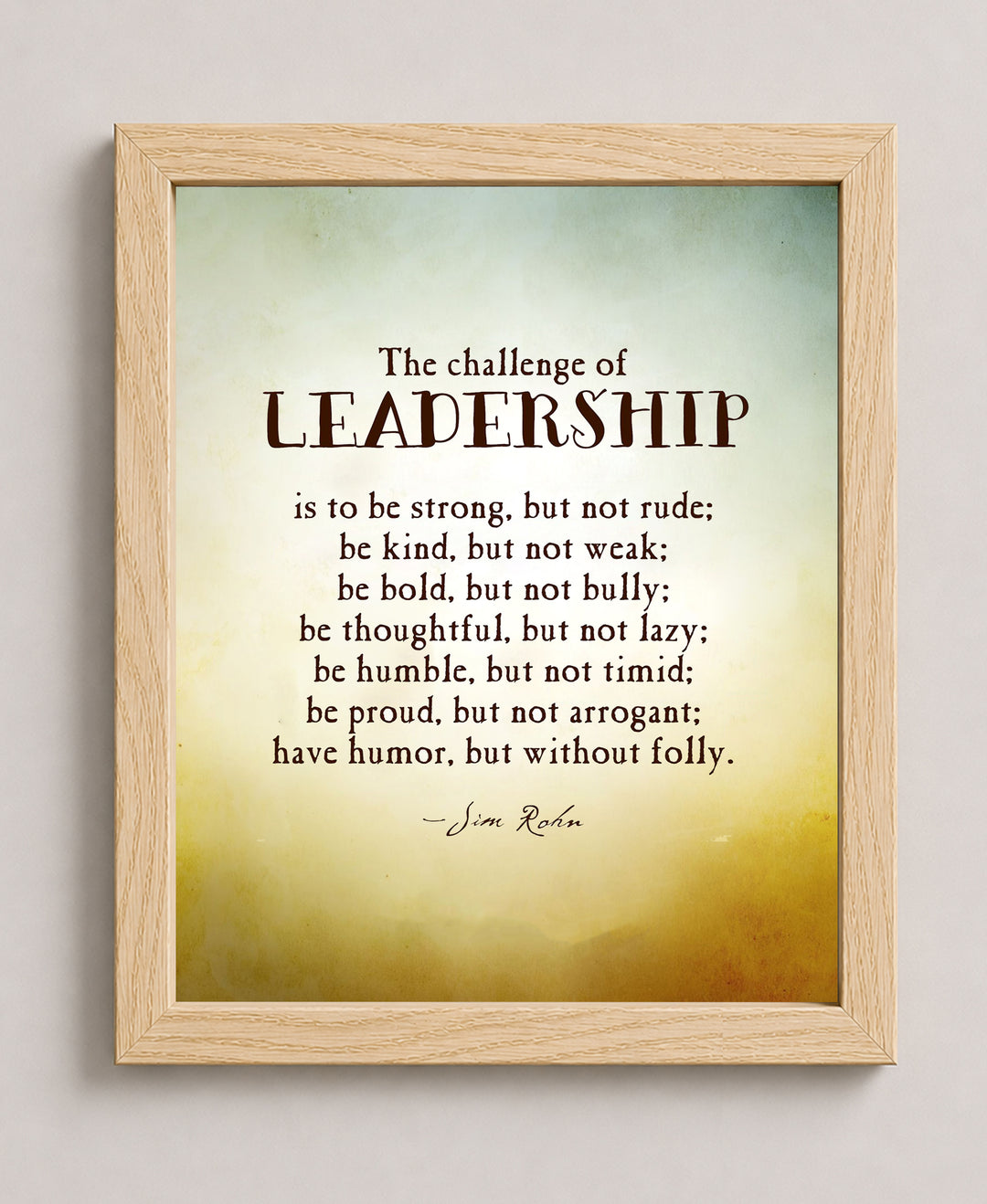 Leadership Inspirational Wall Art