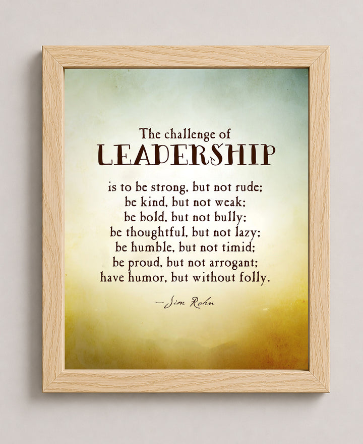 Leadership Inspirational Wall Art