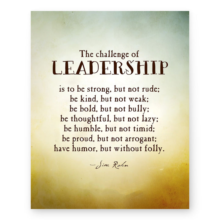 Leadership Inspirational Wall Art