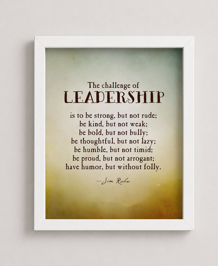 Leadership Inspirational Wall Art