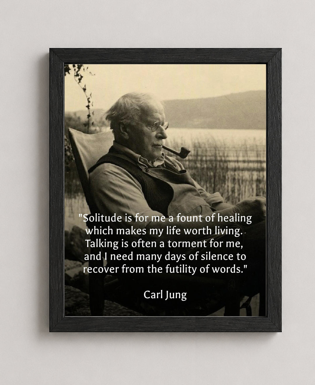 Solitude is a Fount of Healing Inspirational Wall Art