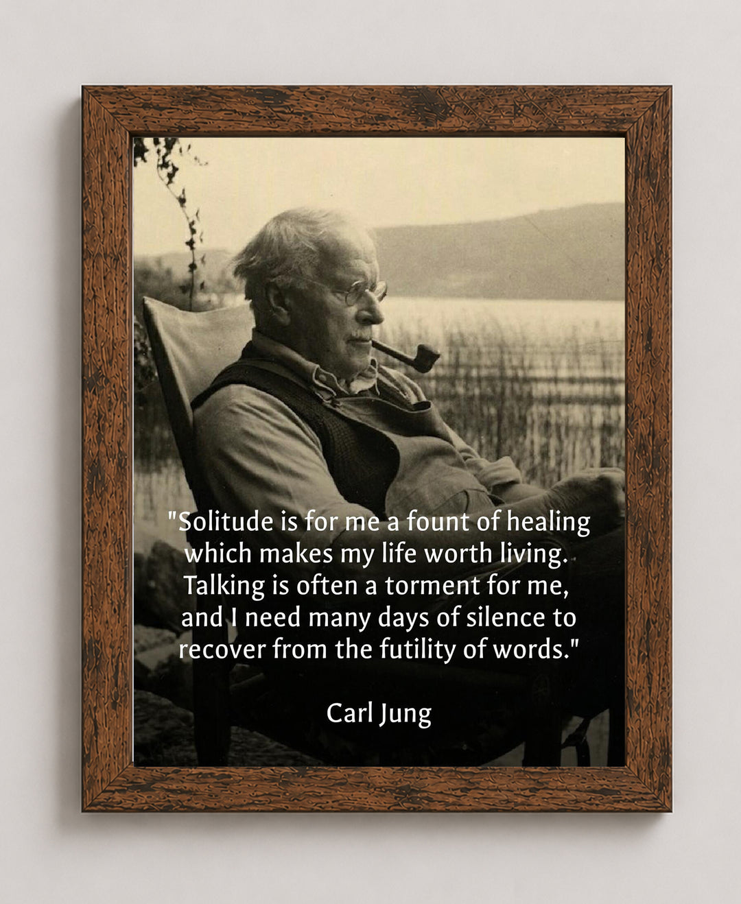 Solitude is a Fount of Healing Inspirational Wall Art