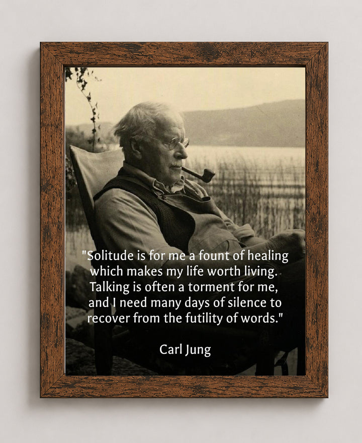Solitude is a Fount of Healing Inspirational Wall Art