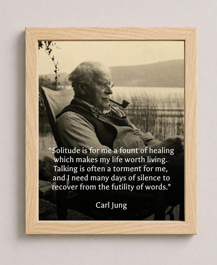 Solitude is a Fount of Healing Inspirational Wall Art
