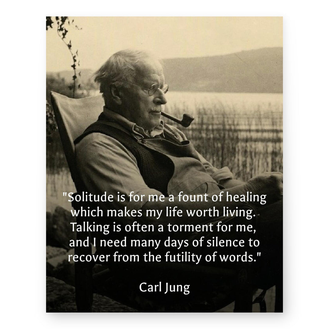Solitude is a Fount of Healing Inspirational Wall Art