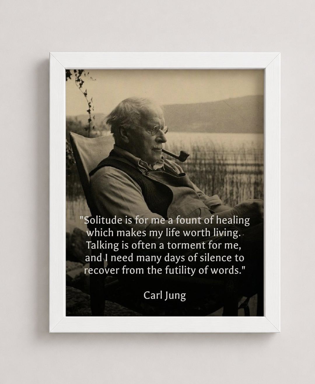 Solitude is a Fount of Healing Inspirational Wall Art