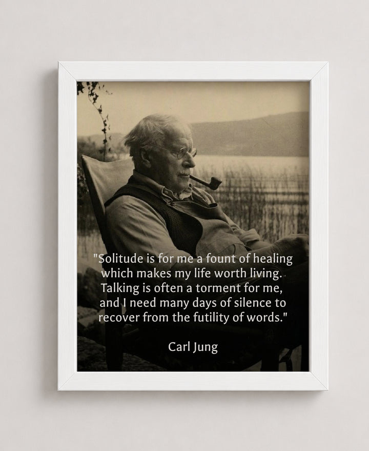 Solitude is a Fount of Healing Inspirational Wall Art
