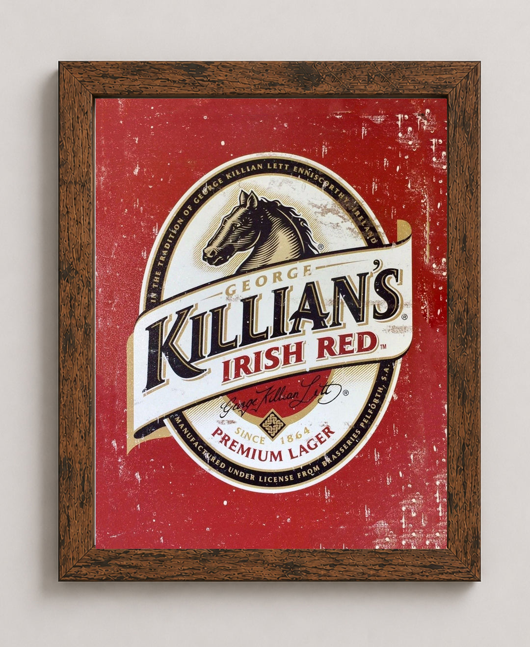 Vintage Irish Red Lager Inspirational Wall Art