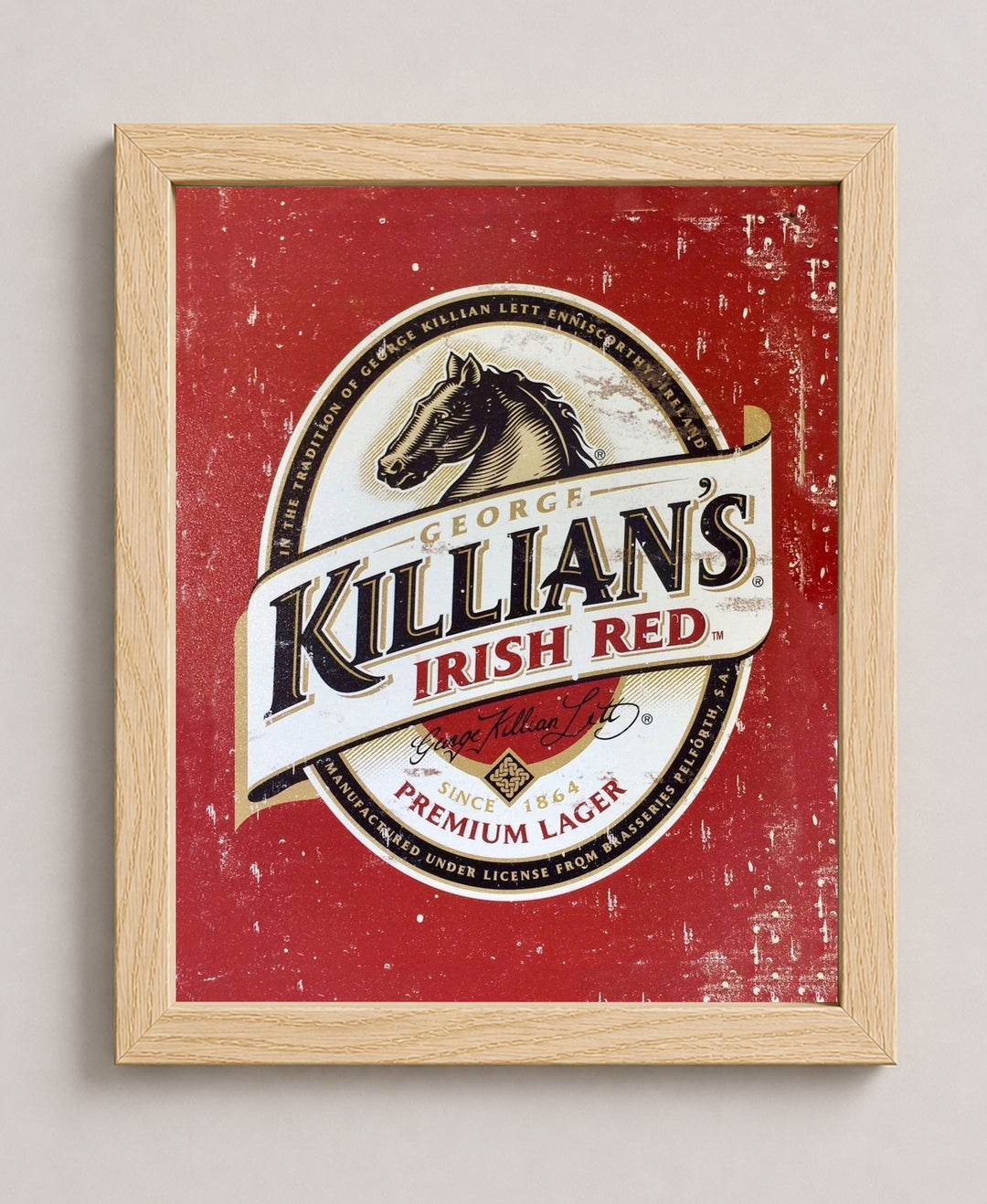 Vintage Irish Red Lager Inspirational Wall Art