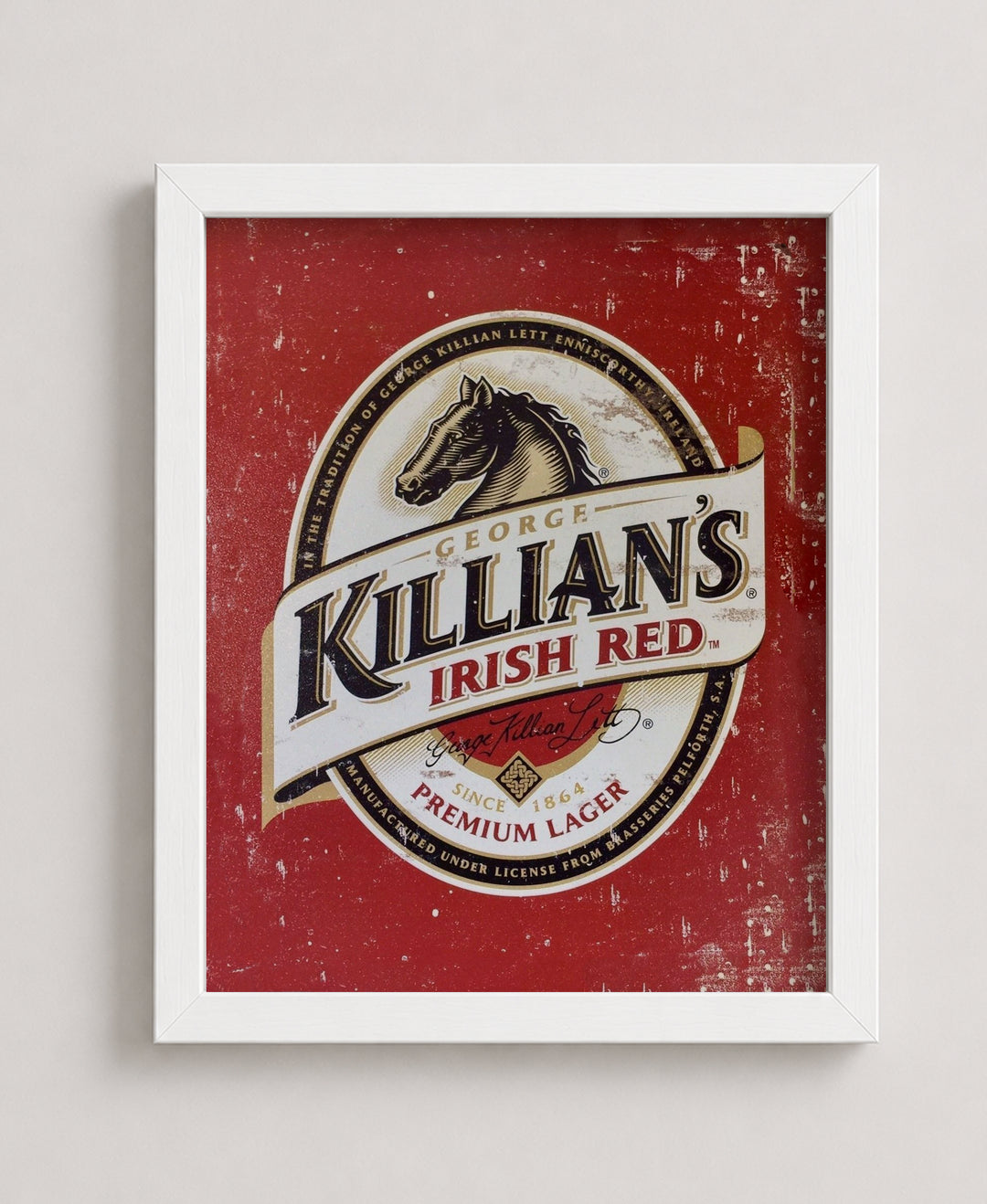 Vintage Irish Red Lager Inspirational Wall Art
