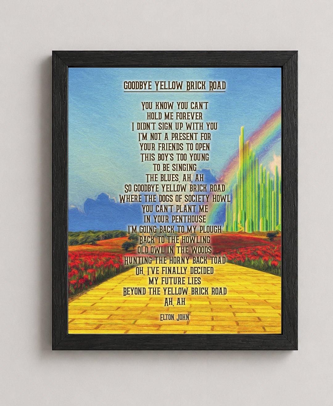 Retro Glam Rock Music Wall Art
