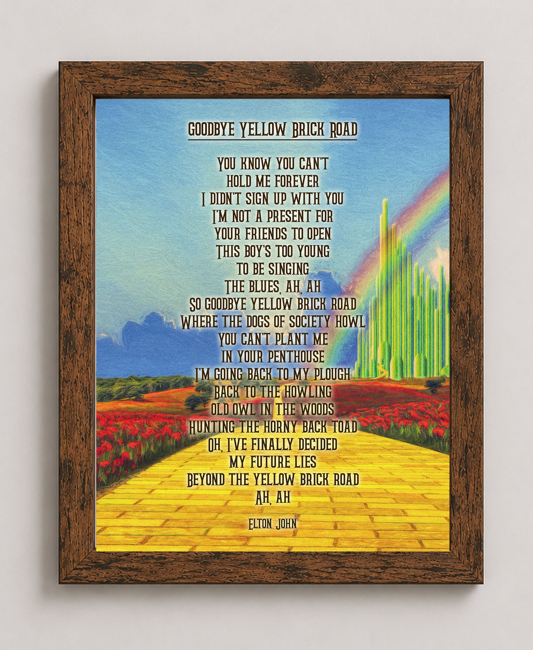 Retro Glam Rock Music Wall Art