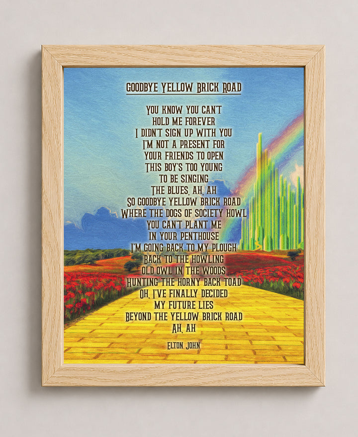 Retro Glam Rock Music Wall Art