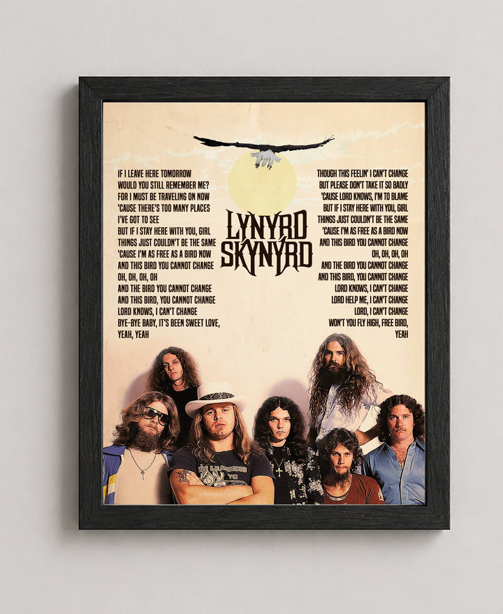Free Bird Lynyrd Skynyrd Music Wall Art