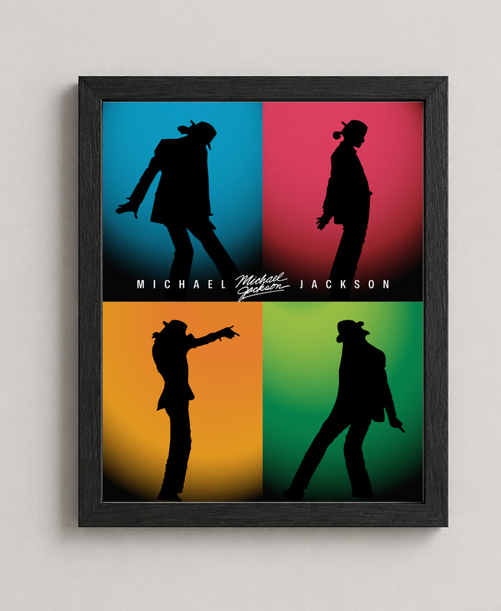 King of Pop Silhouette Music Wall Art