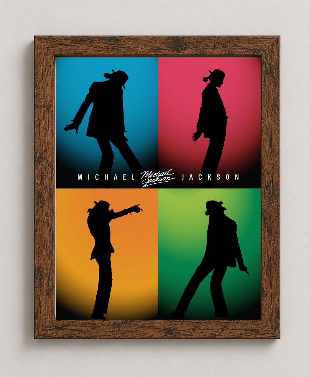 King of Pop Silhouette Music Wall Art