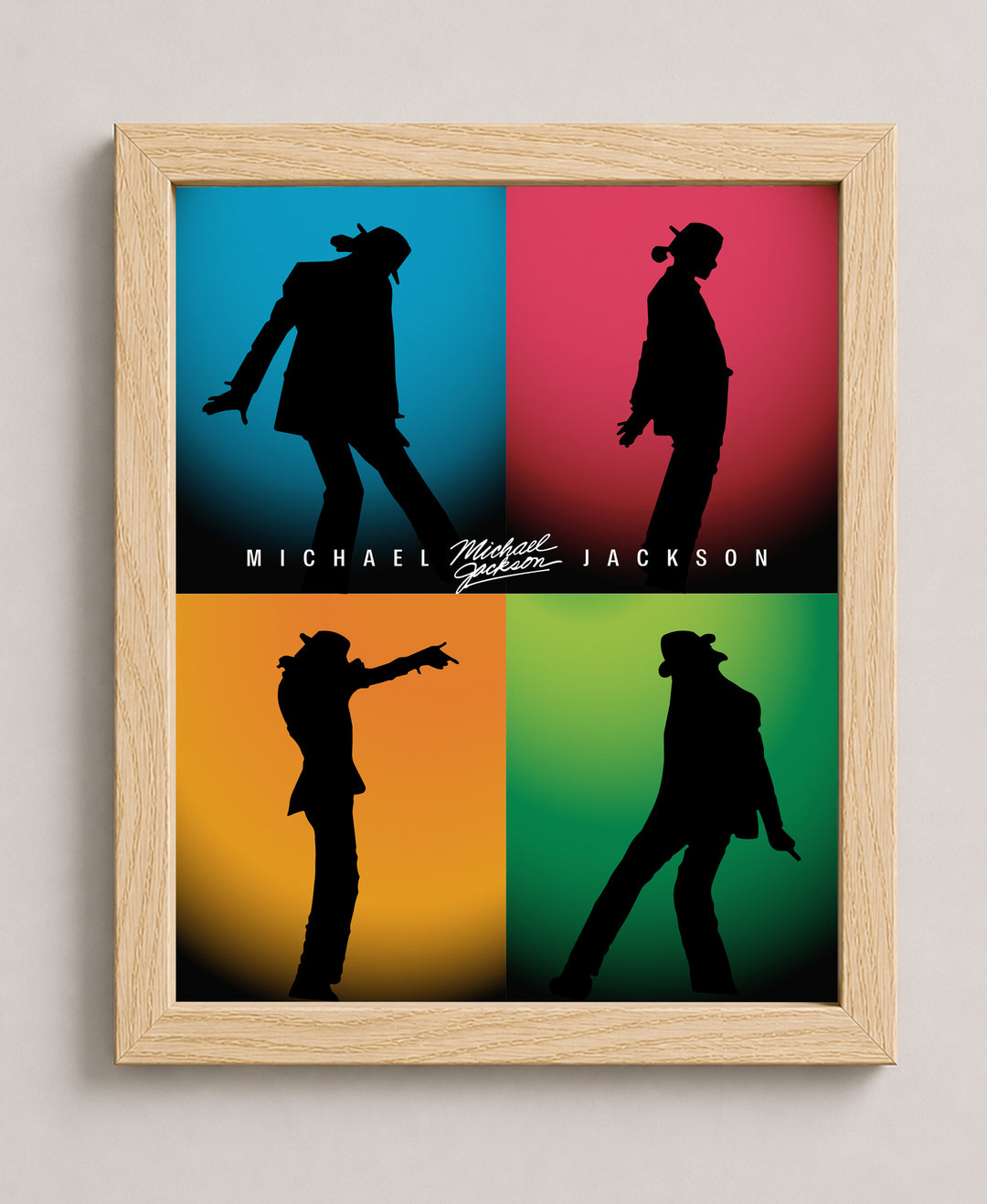 King of Pop Silhouette Music Wall Art