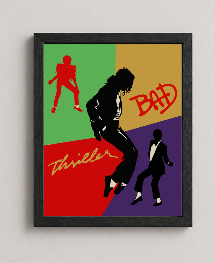 Thriller &amp; Bad Music Wall Art