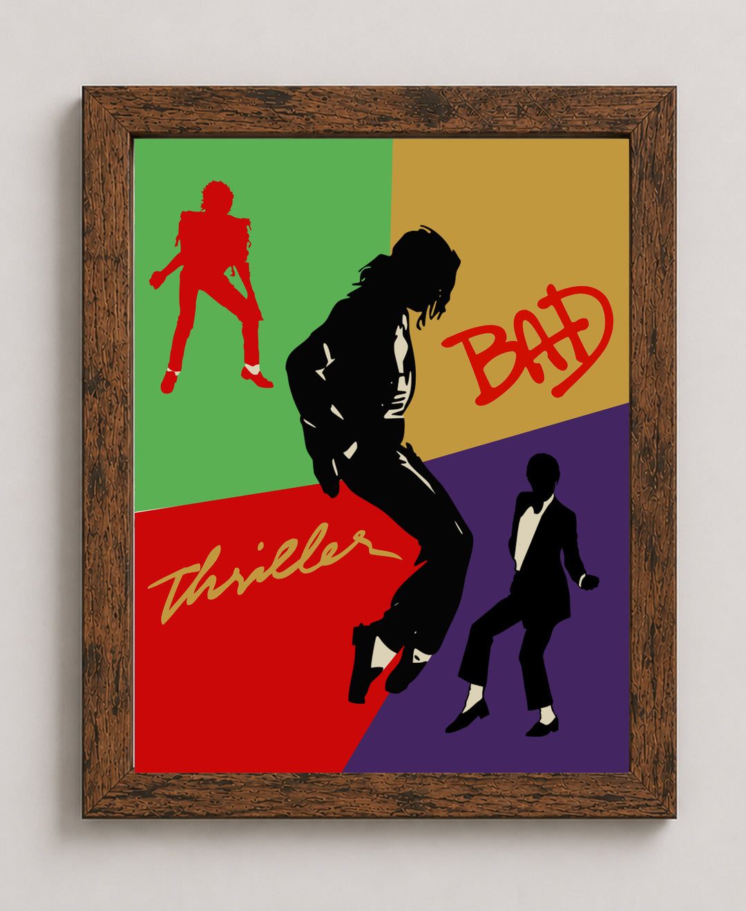 Thriller &amp; Bad Music Wall Art