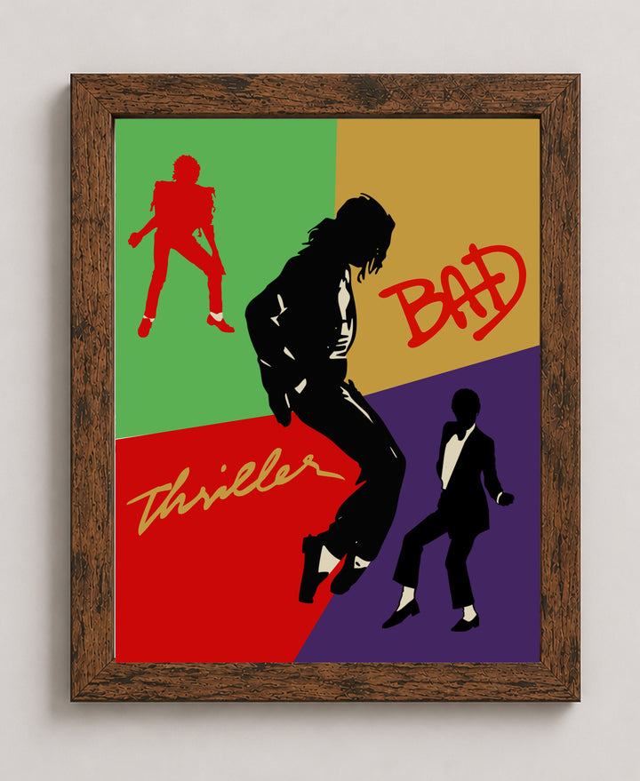 Thriller &amp; Bad Music Wall Art