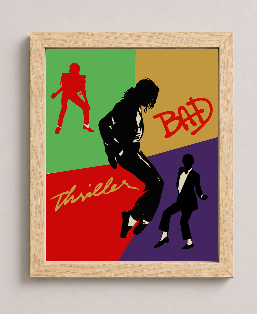 Thriller &amp; Bad Music Wall Art