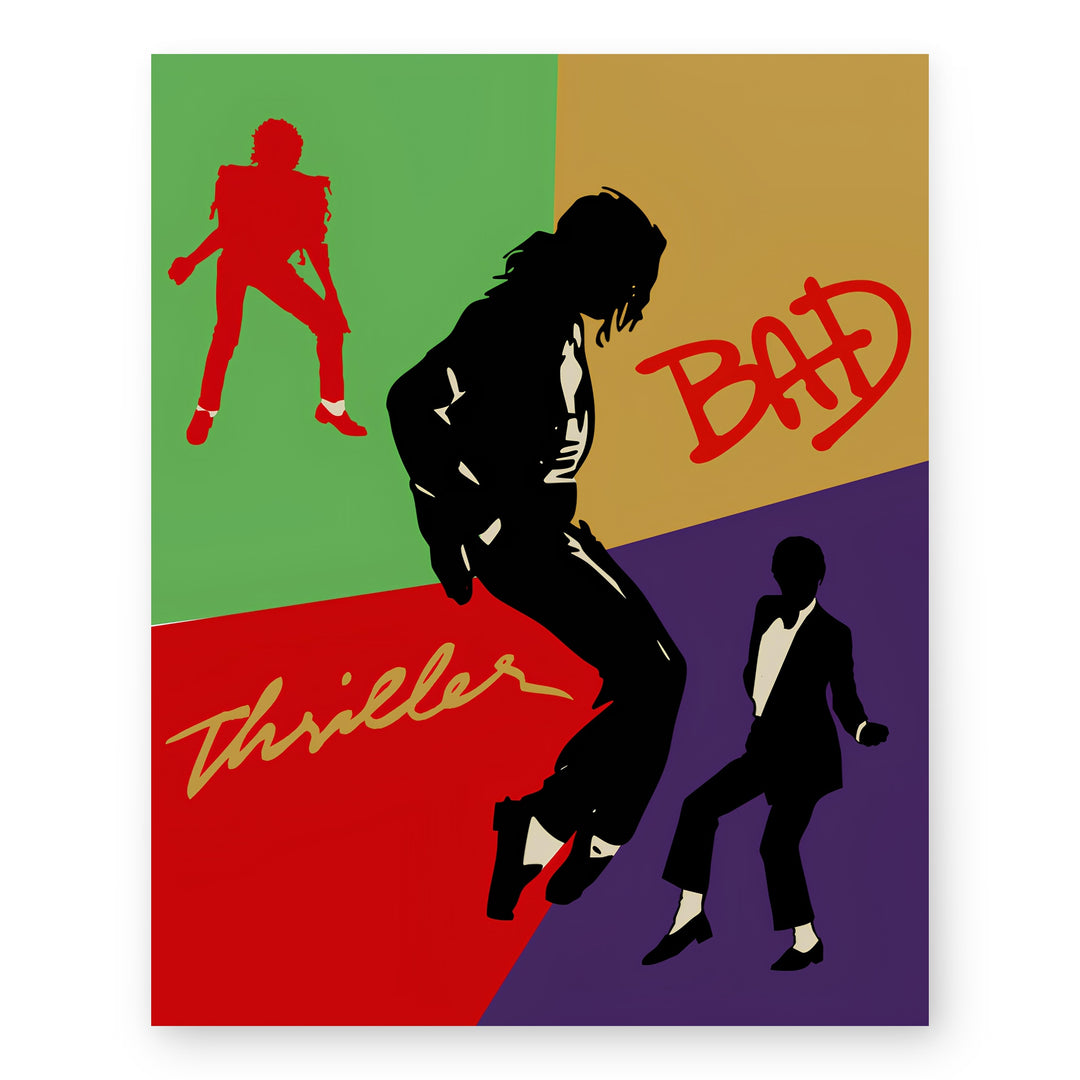 Thriller &amp; Bad Music Wall Art