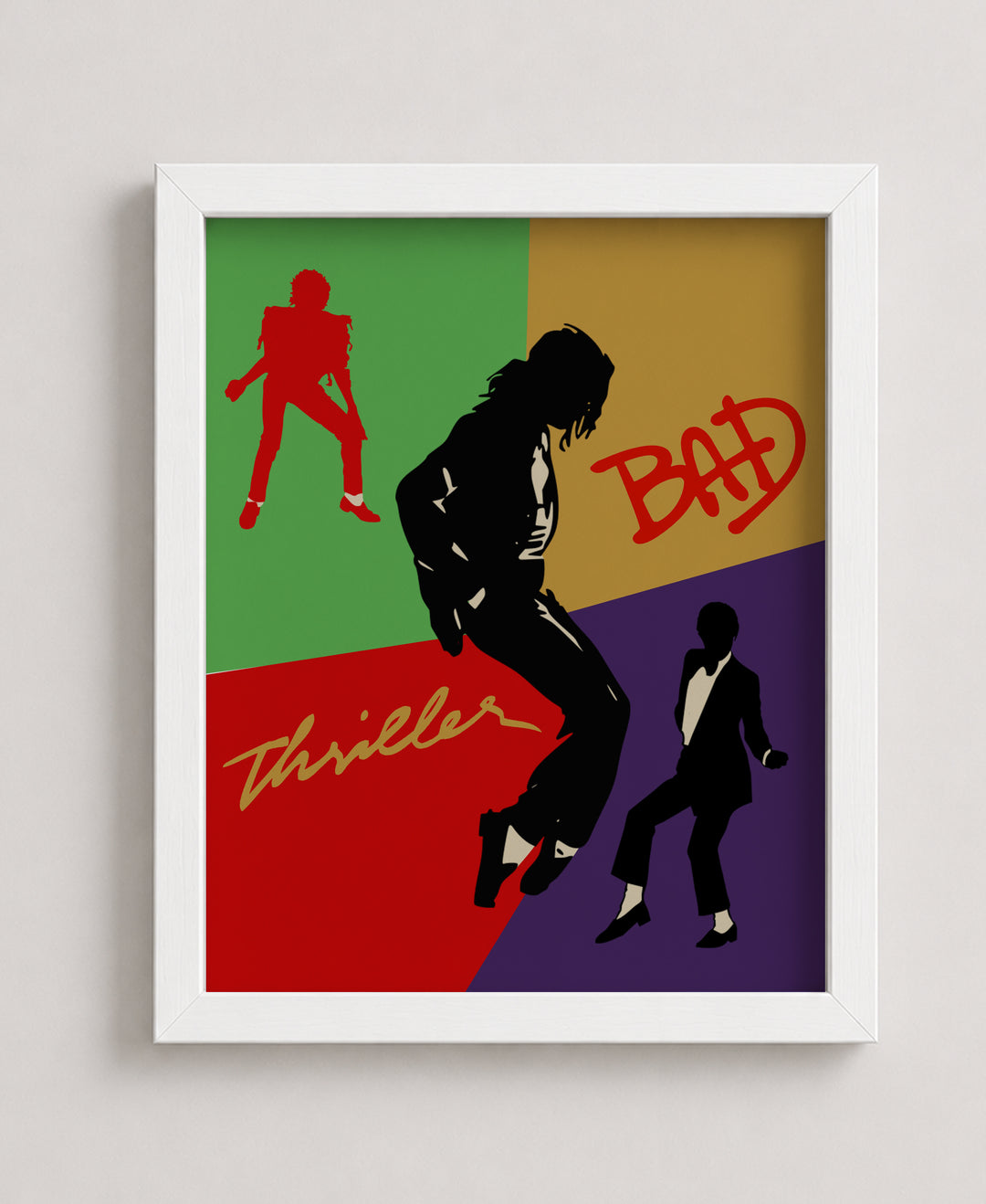 Thriller &amp; Bad Music Wall Art