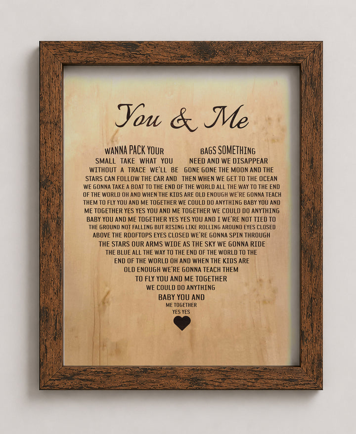 You &amp; Me Music Wall Art