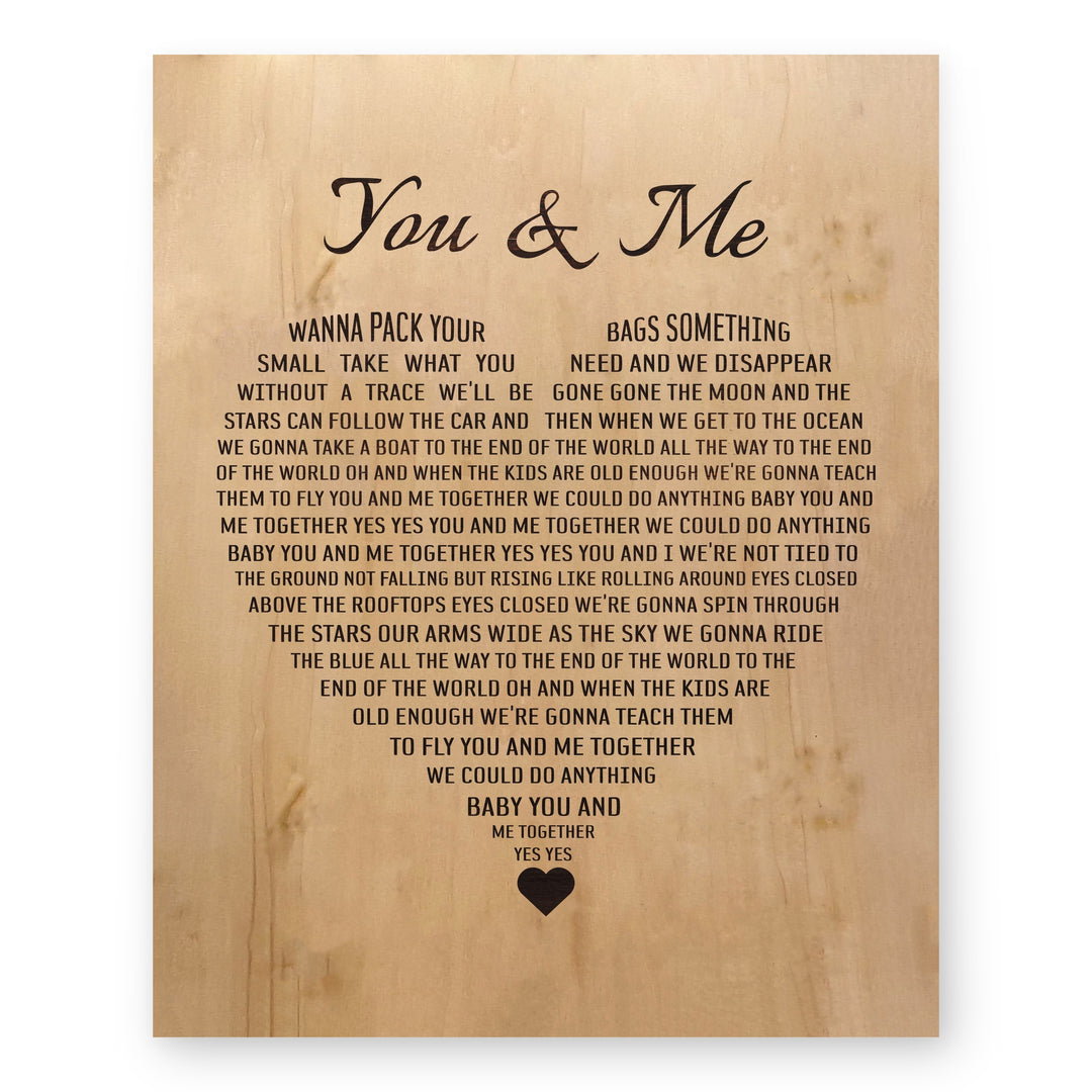 You &amp; Me Music Wall Art