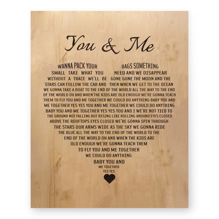 You &amp; Me Music Wall Art