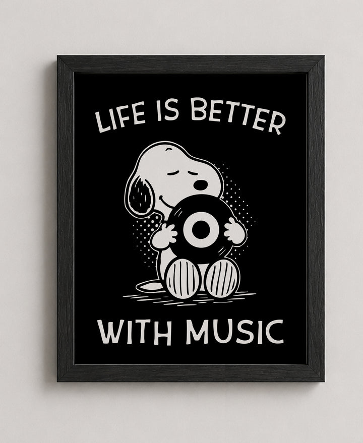 Life Is Better With Music Music Wall Art
