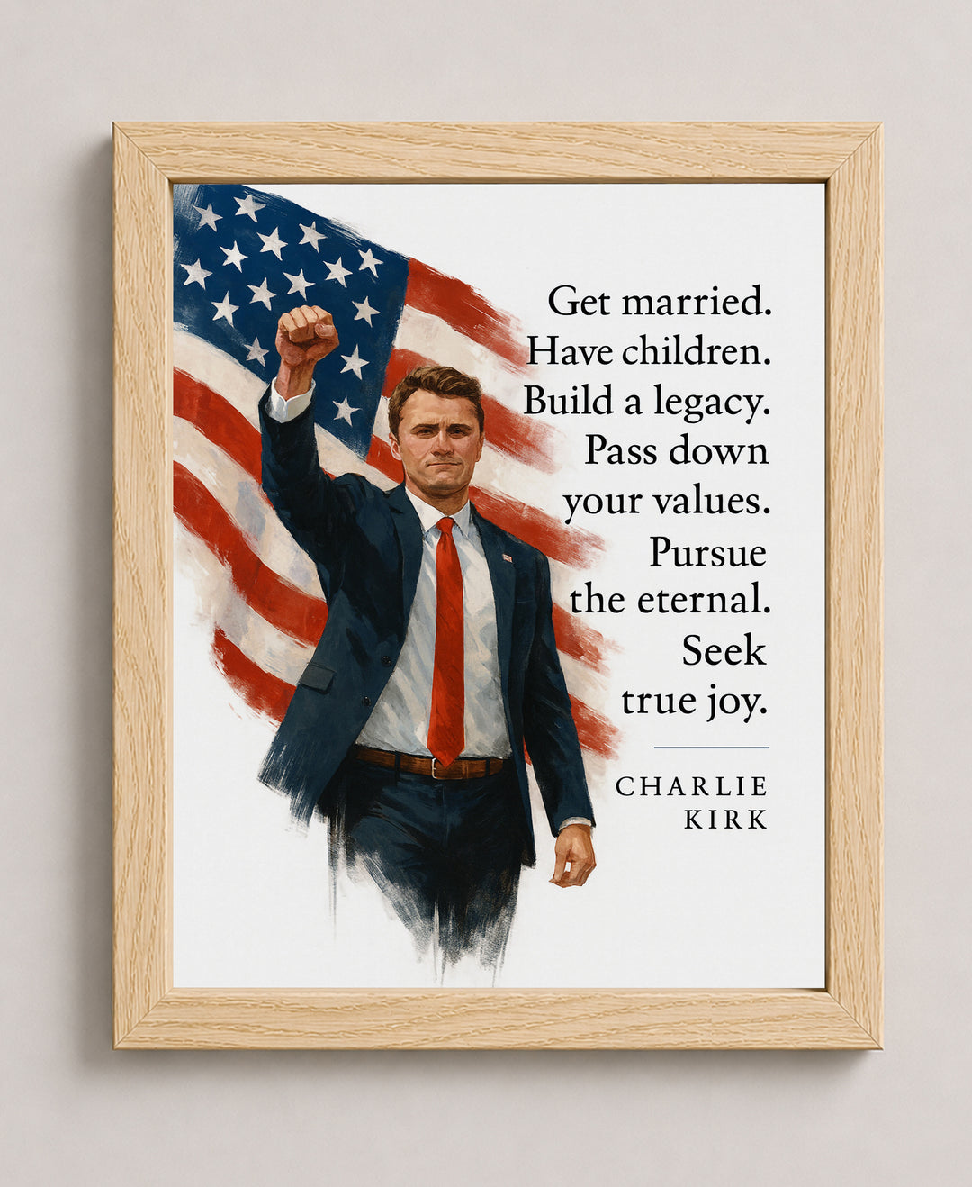 Legacy Leadership American Flag Patriotic Wall Art