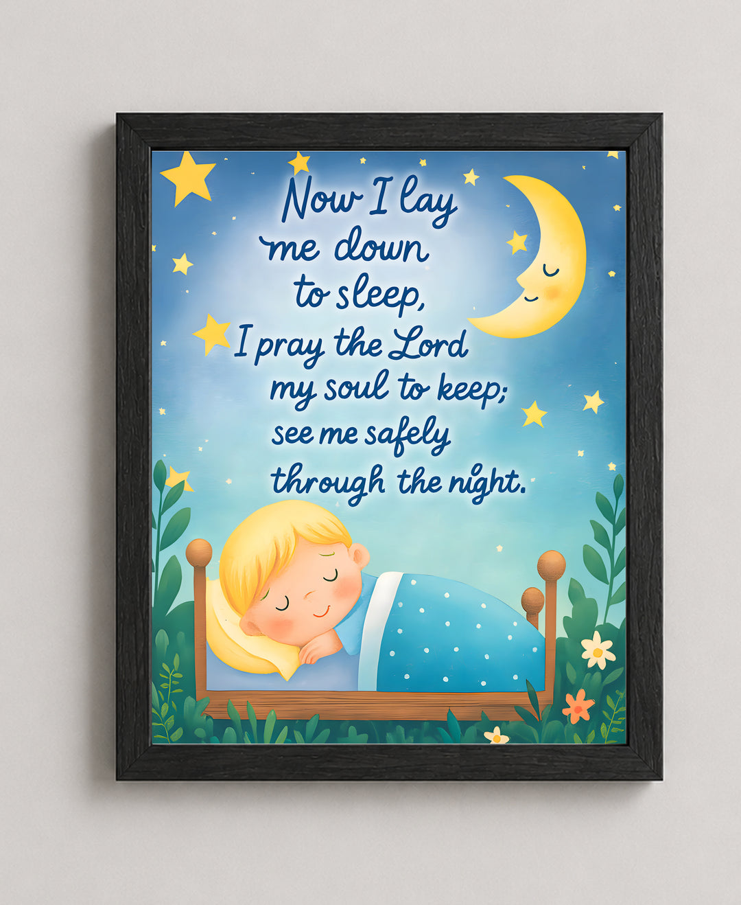 Now I Lay Me Down to Sleep Prayer Christian Wall Art